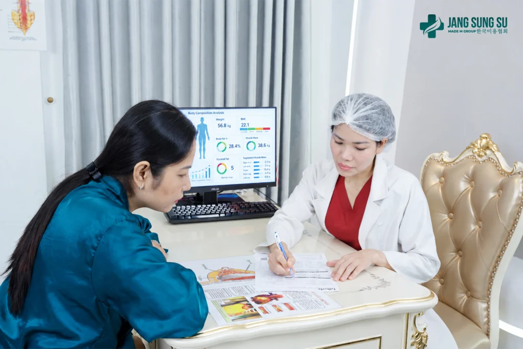 Chỉ số cơ thể là cơ sở để đội ngũ chuyên môn tại Jang Sung Su xác định nhóm công nghệ phù hợp với từng trường hợp.